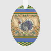 ERNTEDANK TÜRKEY UNICORN, WHIMSICAL FANTASY ORNAMENT (Rückseite)