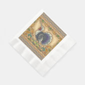 ERNTEDANK TÜRKEY UNICORN, WHIMSICAL FANTASY SERVIETTE (Ecke)