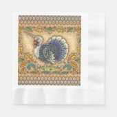 ERNTEDANK TÜRKEY UNICORN, WHIMSICAL FANTASY SERVIETTE (Vorderseite)