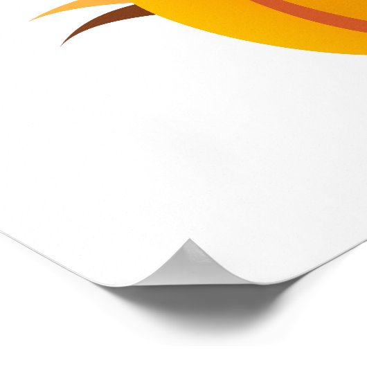 Erntedank-Turnschuh mit Kürbis Poster (Ecke)