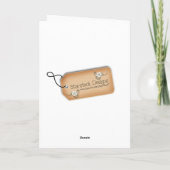 Erntedank über die Meilen Feiertagskarte (Rückseite)