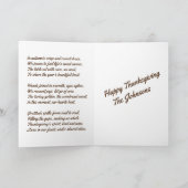 Erntedank Überfluss Ernte Karte (Innenseite)