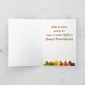 ERNTEDANK UND DENKEN **SIE** KARTE (Innenseite)