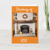 ERNTEDANK UND DENKEN **SIE** KARTE (Vorderseite)