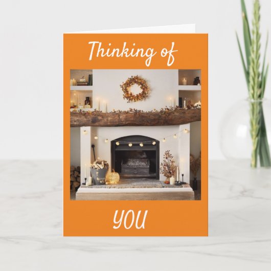 ERNTEDANK UND DENKEN **SIE** KARTE (Vorderseite)