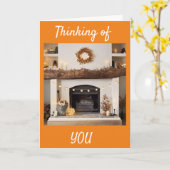 ERNTEDANK UND DENKEN **SIE** KARTE (Gelbe Blume)