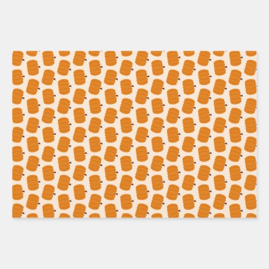Erntedank und Fall Pumpkins Gewürzorange Geschenkpapier Set (Vorderseite 3)