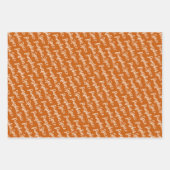 Erntedank und Fall Pumpkins Gewürzorange Geschenkpapier Set (Vorderseite)