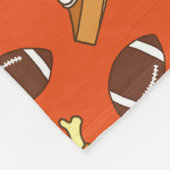 Erntedank und Fußball Fleecedecke (Ecke)