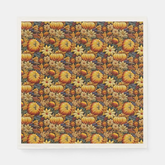 Erntedank und Herbstsaison Serviette (Vorderseite)