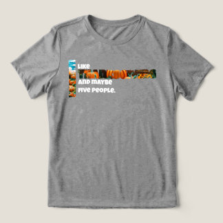 Erntedank und vielleicht fünf Leute Tri-Blend Shirt