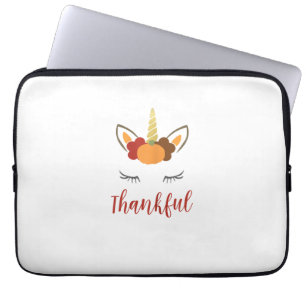Erntedank Unicorn Familienoutfit Laptopschutzhülle