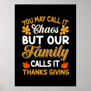 Erntedank Unsere Familie nennt es Dank geben Poster