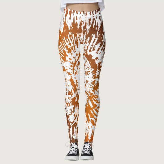 Erntedank Urlaub Herbst Gefärbte Krawatte Geschenk Leggings (Vorderseite)