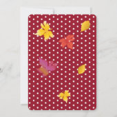 Erntedank Urlaubserlebnis Ahorn Blätter Wasserfarb Einladung (Rückseite)