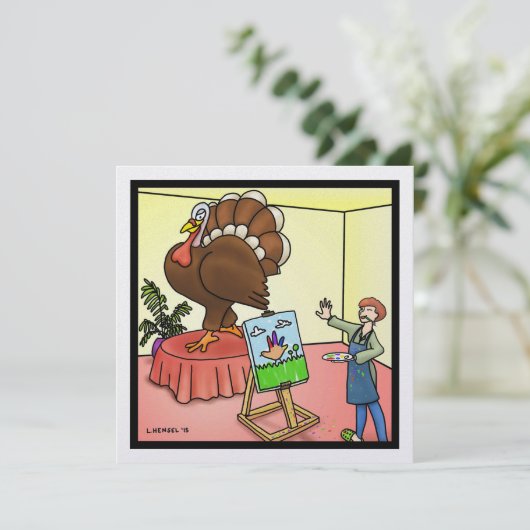 Erntedank Urlaubskarte Einladung (Stehend Vorderseite)