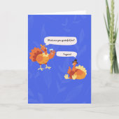 Erntedank Vegans Funny Card Karte (Vorderseite)