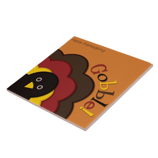 Erntedank versteckt Truthahn Fliese (Seite)