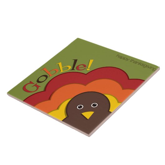 Erntedank versteckt Truthahn Fliese (Seite)