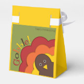 Erntedank versteckt Truthahn Geschenkschachtel (Rückseite)
