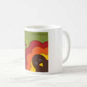 Erntedank versteckt Truthahn Kaffeetasse (VorderseiteRechts)
