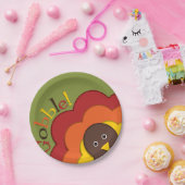 Erntedank versteckt Truthahn Pappteller (Party)