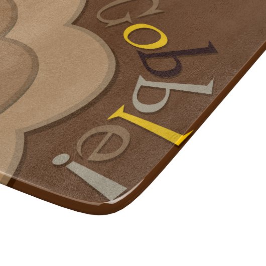 Erntedank versteckt Truthahn Schneidebrett (Ecke)