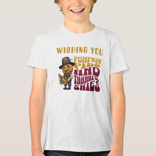 Erntedank Vibes Tri-Blend Shirt (Vorderseite)