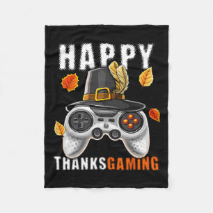 Erntedank Video Game Controller Pilgrim Costume Fleecedecke