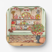 Erntedank Vintag Antiquitätengeschäft Pappteller (Vorderseite)