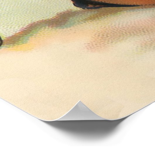 Erntedank Vintag Card Poster (Ecke)