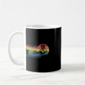 Erntedank Vintag Retro Türkei und Touchdowns F Kaffeetasse (Links)