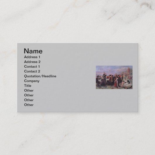 Erntedank-Visitenkarte Visitenkarte (Vorderseite)