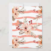 Erntedank von Floral Pumpkin Einladung (Rückseite)