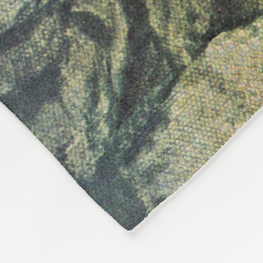 Erntedank von Flüchtlingen Fleecedecke (Ecke)