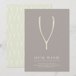 Erntedank von Wishbone // Grau Einladung