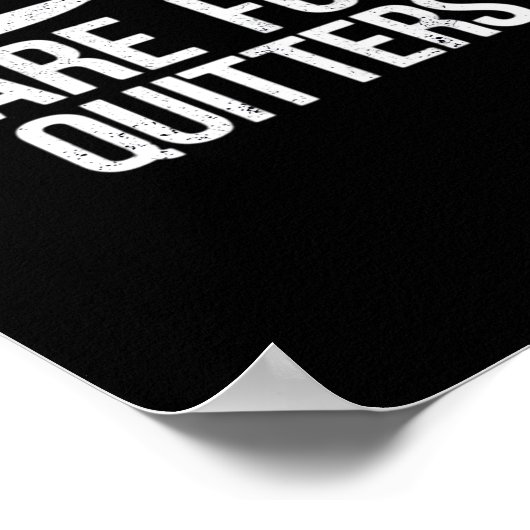 Erntedank-Vorführungen sind für Quitters Classic M Poster (Ecke)