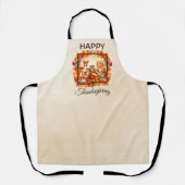 Erntedank Waldtiere Herbstleaves Schürze (Vorderseite)