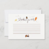 Erntedank, was bist du dankbar für Karte (Vorderseite)