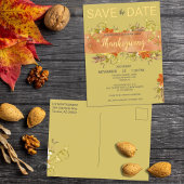 Erntedank Wasserfarbe Rustikale Grünflächen Blätte Postkarte