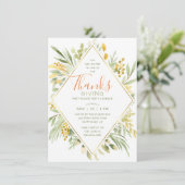 Erntedank Wasserfarbene Estival Jazz Einladung (Stehend Vorderseite)