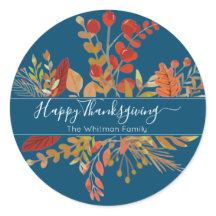 Erntedank Wasserfarbenfall | Blau