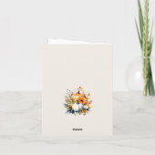 Erntedank Wasserfarbenfallen Pumpkins Herbstkarte Dankeskarte (Rückseite)