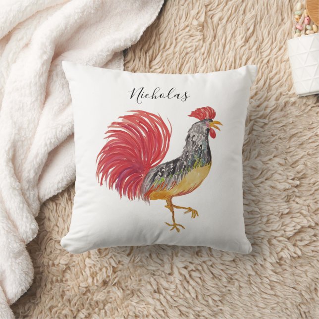 Erntedank Wasserfarbenkürbis Personalisiert Kissen (Decke)