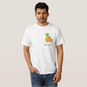 Erntedank Wasserfarbenkürbis Personalisiert T-Shirt (Vorne ganz)