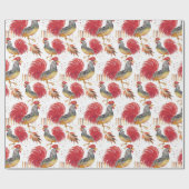 Erntedank Wasserfarbenroster Handgemalt Geschenkpapier (Flach)