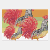 Erntedank Wasserfarbenroster Handgemalt Geschenkpapier Set (Vorderseite)