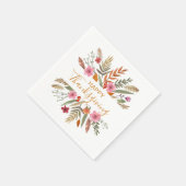 ERNTEDANK WATERCOLOR FALL FOLIAGE PAPIER NAPKINS SERVIETTE (Ecke)