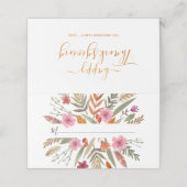 ERNTEDANK WATERCOLOR FALL FOLIAY PLATZKARTEN (Außenseite Aufgefaltet)