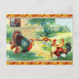 Erntedank Watercolor Feiertagspostkarte